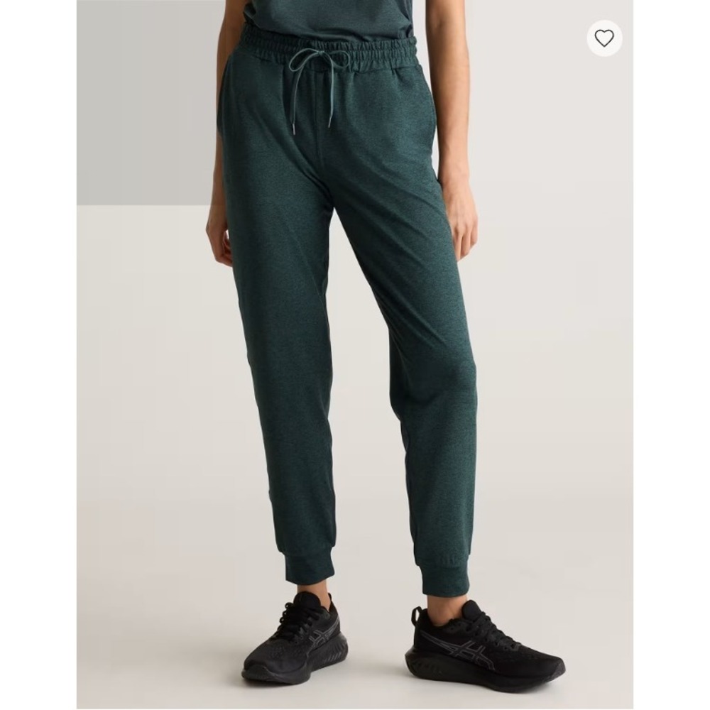 Quince Green‎ Flowknit Mid-Rise Joggers Women XL NWT Activewear Athleisure Pants